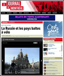 journal de montreal russie a velo 2014